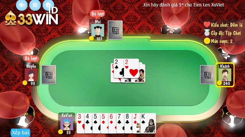 Tìm hiểu trò chơi đánh bài tiến lên