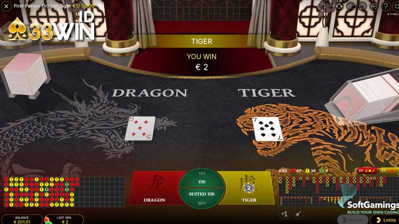 mẹo chơi Dragon Tiger Casino 33win